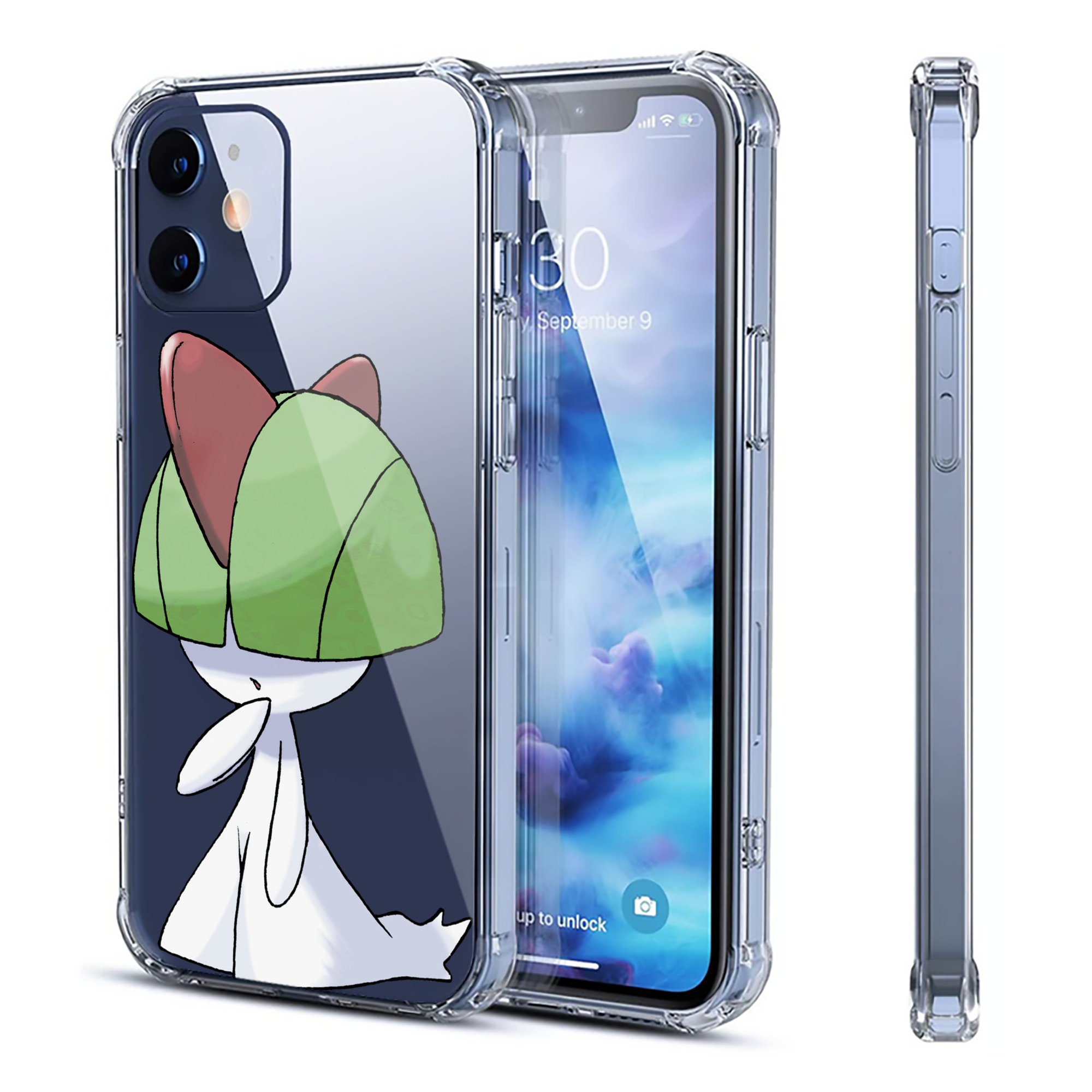 （画像用） ポケットモンスター Pokémon 【iPhone 12シリーズ対応】透明スマホケース（クリアソフトケース）
